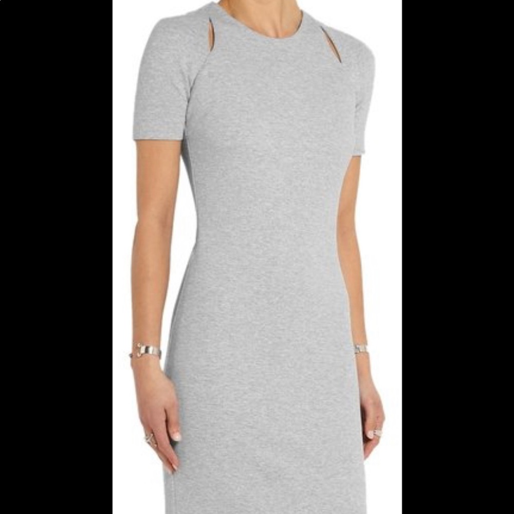 Elizabeth and James gray dress